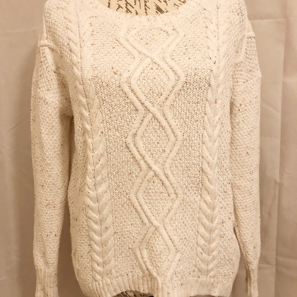 Old Navy Rib Knit Pullover Sweater Hi-Low Hem